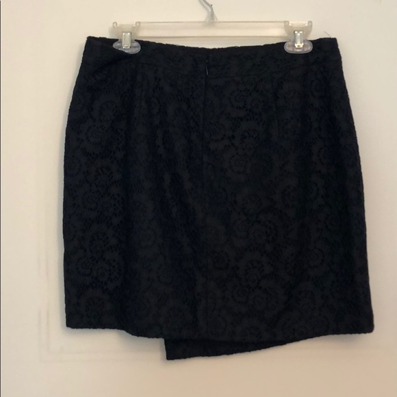 NWT Madewell black skirt with embroidered overlay - Picture 2 of 7